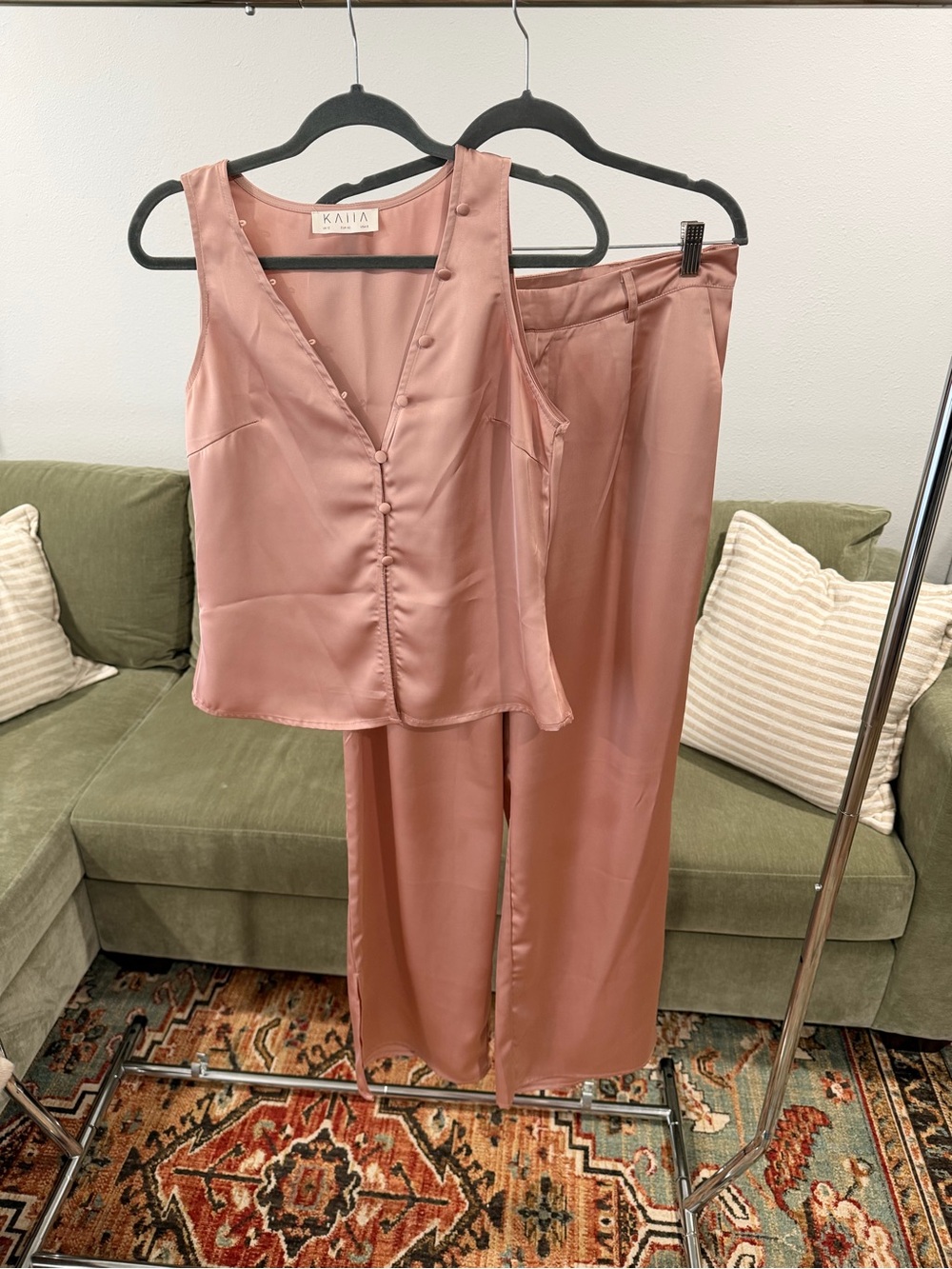 Kaiia Satin Satin Set